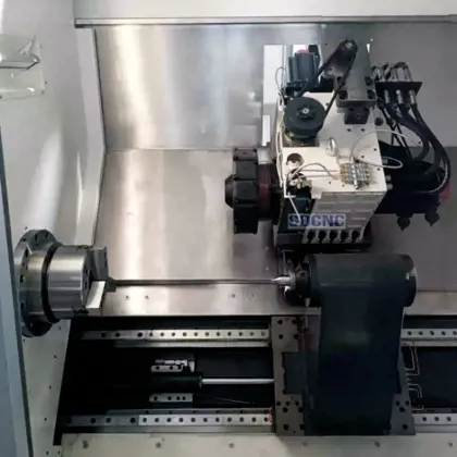 High Quality TCK56 Slant Bed CNC Lathe Machine with Double Spindle