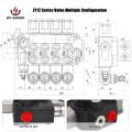 Válvula de controle de monobloco hidráulica simples de retroescavadeira