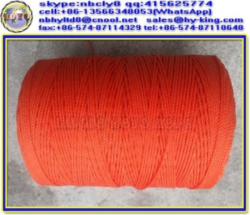 3 strand red pe twist twine , pe twine rope , pe polyethylene twine