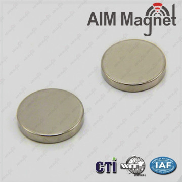 Cylindrical magnet D20x5mm Neodymium n42 Nickel coating