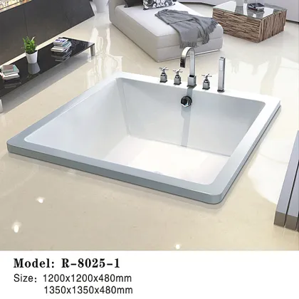 Square Bathtub for Sanitary Ware and Bathroom