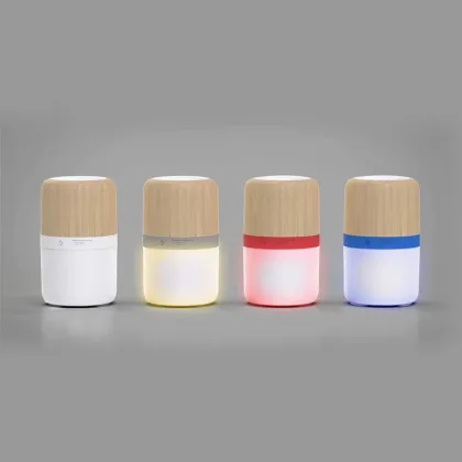 Bamboo Wood Grain Wireless Bluetooth Speaker - Mini Portable Audio Loudspeaker