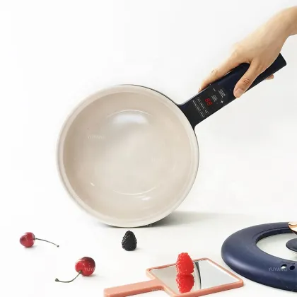 700W Electric Skillet for Ramen and Hot Pot