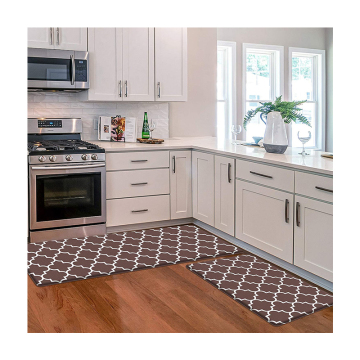 Non-Slip Kitchen Rubber Backing Doormat Set: Comfort Standing Mat, PVC Leather Anti-Fatigue Floor Mat - Sizes 3.0mm to 15mm