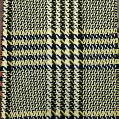 Woolen  plaid Zara Houndstooth design fabric
