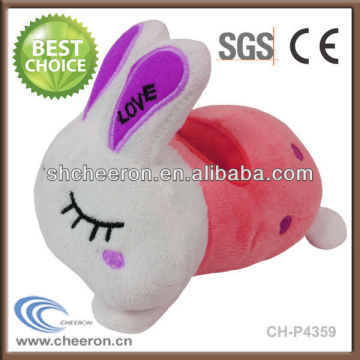 Lovely rabbit plush mobile phone holder