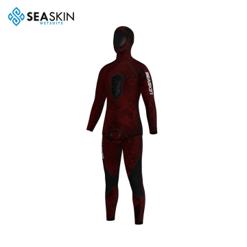 Seaskin Custom Two Piece Diving Suit 3.5mm Tubuh Lengkap Dewasa Wetsuits Wetsuit Spearfish Tanpa Ritsleting