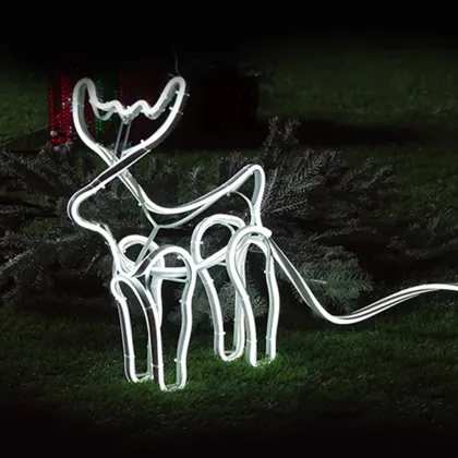 Giant Outdoor Moose LED Neon Christmas Lights