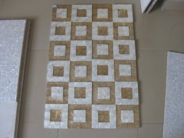 Natural Capiz shell tile with special shape