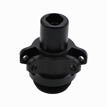 Детали, обработанные на станке с ЧПУ, черный алюминий Интерфейсное крепление