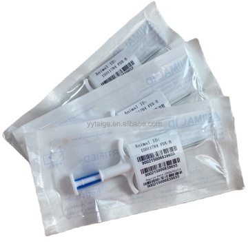 Fast Shipping Icar Certified EM4305 Microchips for Pets - ISO11784/5 Compliant 2.12*12mm Bio-Glass Chip for Cows, Dogs, and Cats