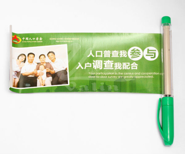 Promotional Pull out Banner Pen Plastic Pen