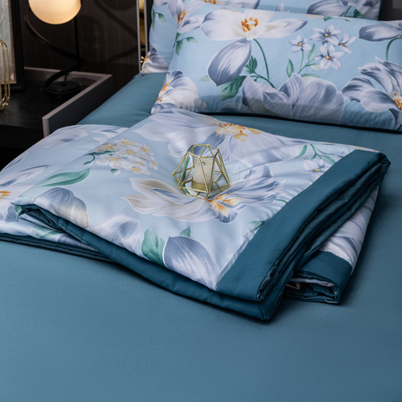 New product printed filled tencel duvet quilt