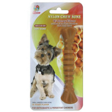 Parfum de 4,5 po en nylon à mâcher pour chien, spirale, parfum de miel