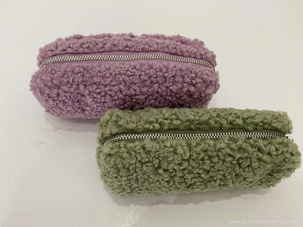 Soft Sherpa Fashionable Pencil Case for Women