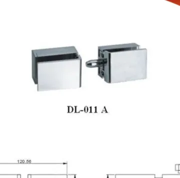 Stainless steel glass door lock for shower door