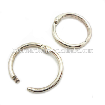 Moda de alta calidad de metal al por mayor con bisagras Split Binder anillo