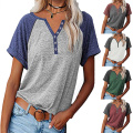 Womens Casual Summer Tops vneck Tees