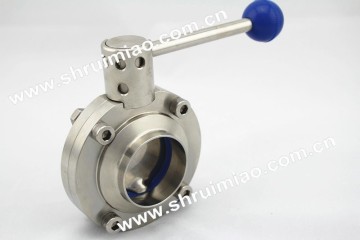 sanitary hygeian welded butterfly valve
