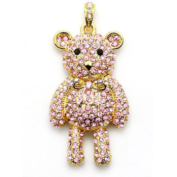 Customized Crystal Bear USB Disk