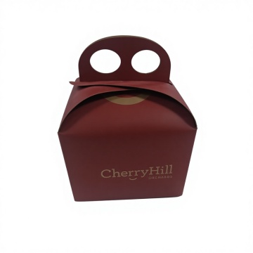 Papírová krabička na dort s uchem na pečivo