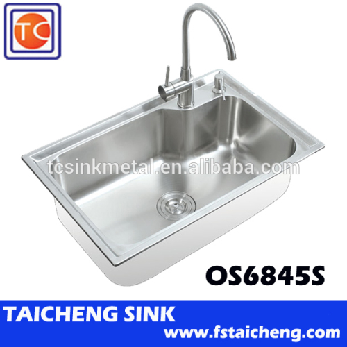 680x450mm Pakistan Design Big Single Bowl Kitchen Sink, High Quality