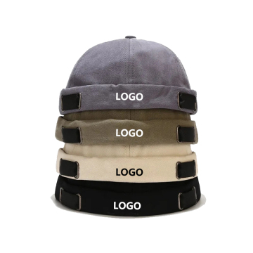 Shark Embroidered Brimless Hip Hop Hat for Men and Women