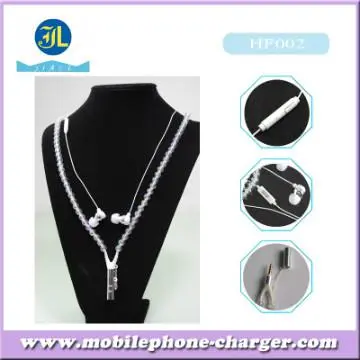 Custom earphone for necklace earphone