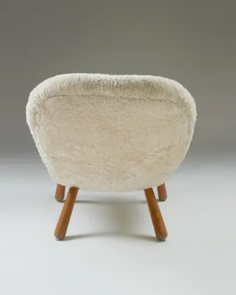 Arnold Madsen Pair of Moonlight Clam Chairs