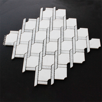 Irregular Modern Design Stone Mosaic Tiles for Kitchen and Bathroom Wall Luxury Decor