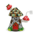 Red Mushroom House Glass Percolator Dab Rigs