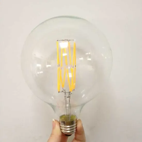 big clear glass G125 led filament bulb