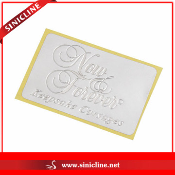 High-Level Shiny Silver Sticker Labels