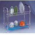 Cozinha 2 Tier Prato Rack