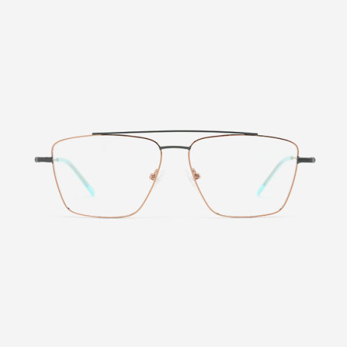 Classic Square Metal Women's Optical Frames