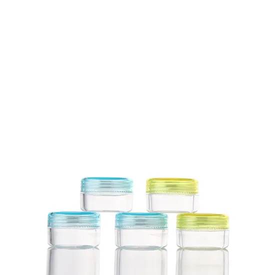 best price small mini plastic ps clear eye cream pp balm jar cosmetic packaging jars 3 g 5 g 10 g 20 g
