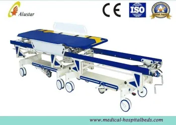 Electrostatic Spray Medical Operation Connecting Stretcher Trolley For Patient Transfer (als-st005)