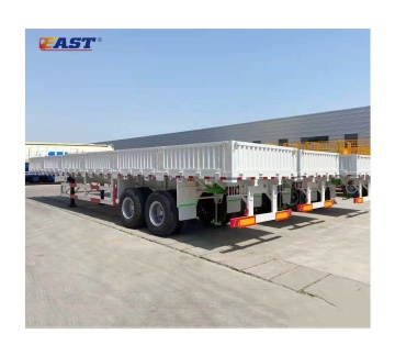 EAST 3-Axle Side Wall Semi-Trailer and 4-Axle Flatbed Semi-Trailer with Side Walls