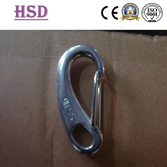 Eye Spring Hook, Stainless Steel