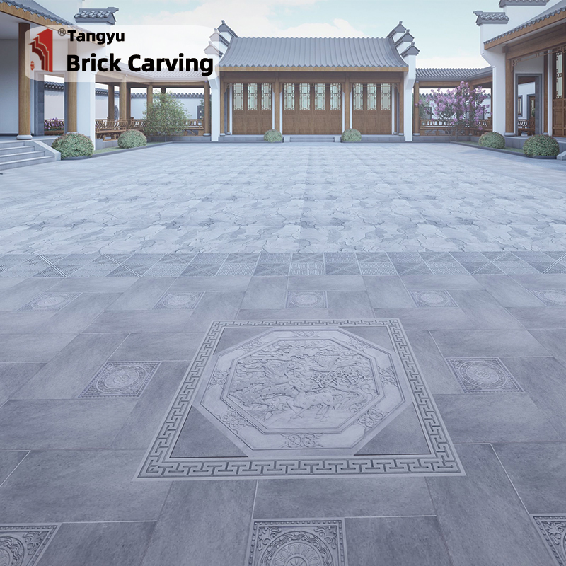 Chinese Floor Carving Stone