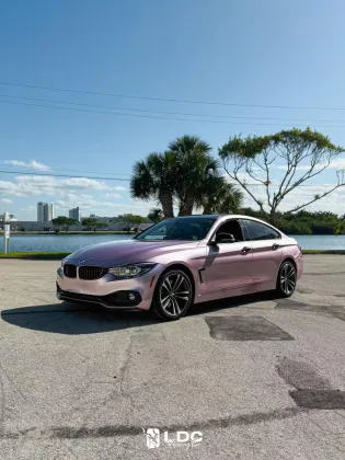 Glossy Metallic Ice Pink Car Wrap