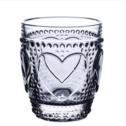 Coupe en verre motif coeur Saint Valentin