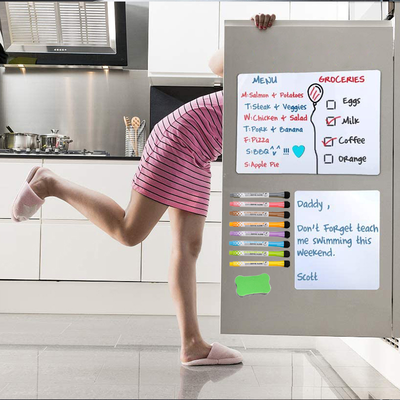 A2 Size + A3 Size Whiteboard Fridge Sticker Dry Erase Calendar