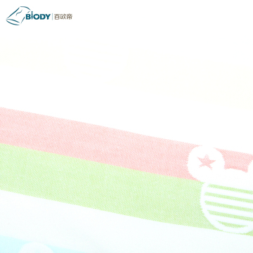 طباعة القطن العضوي الطفل الأبيض بطانية متعددة الطبقات