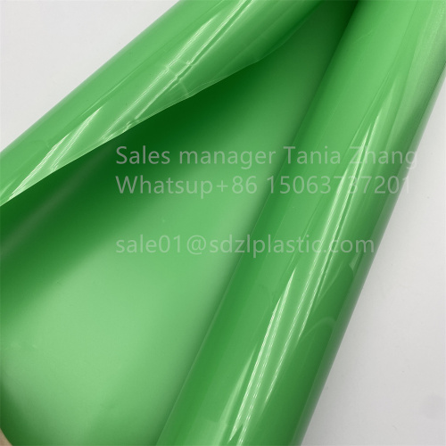 Green impact resistant HIPS film and sheet