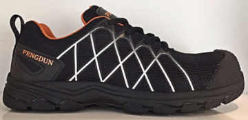sandwich and cambrelle mesh steel toe shoes