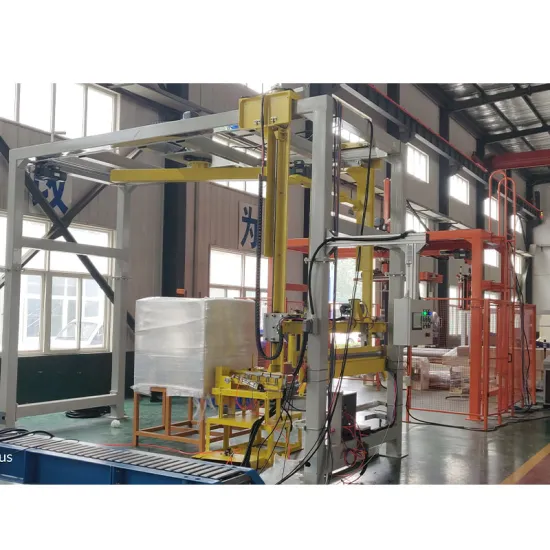 Online Stretch Film Wrapping Machine with Roller Conveyor