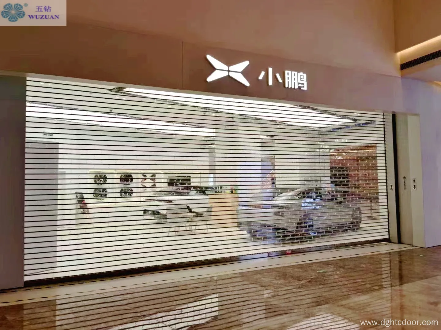 Commercial Transparent Polycarbonate Rolling Shutter Door