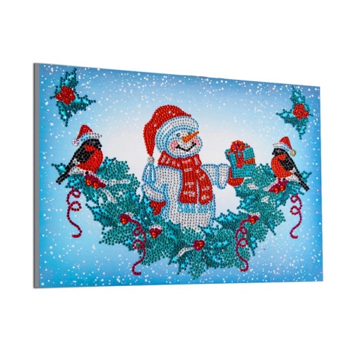 40 * 30 Natal Boneco De Neve Diamante Pintura Decorativa