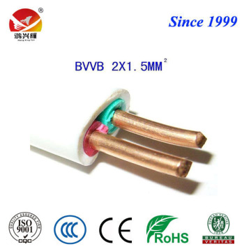 flat twin electrical BVVB wire and cable